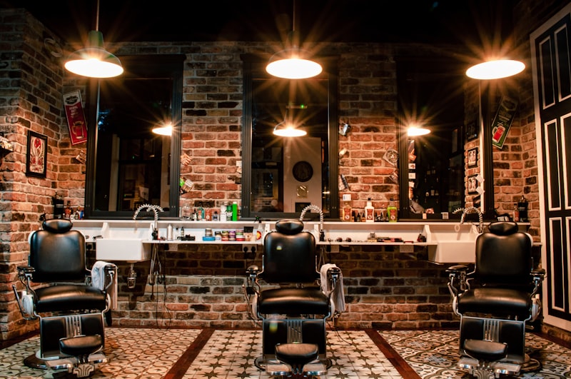 Barber giving a sharp, modern haircut